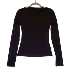 Commense‎ Black Soft Long Sleeve Mock Neck Size Medium NWT